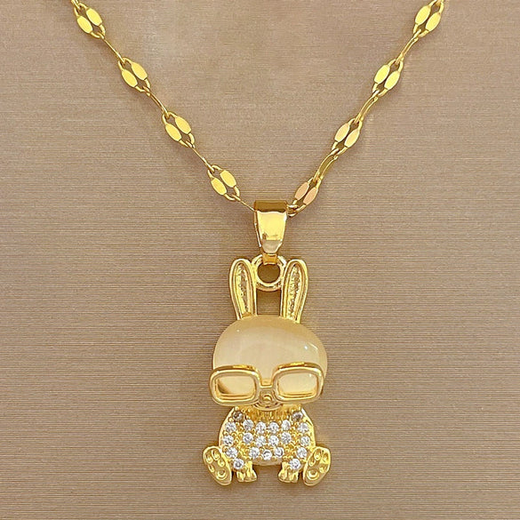 Necklace Titanium Steel Geometric Pattern Female Clavicle Chain