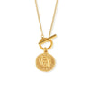Necklace 316L Stainless Steel Geometric Pattern 18K Gold Plated Jewelry