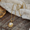 Necklace Titanium Steel Geometric Pearl Electroplating Snake Bone Chain Women's