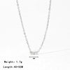 Necklace Titanium Steel Geometric Pendant O Chain Electroplated Minimalist Women's Jewelry