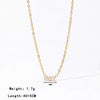 Necklace Titanium Steel Geometric Pendant O Chain Electroplated Minimalist Women's Jewelry