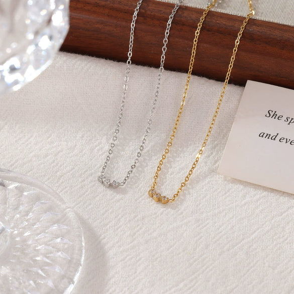Necklace Titanium Steel Geometric Pendant O Chain Electroplated Minimalist Women's Jewelry