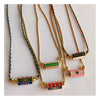 Necklace Titanium Steel Geometric Retro Heart Tarot Electroplating Pendant