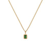 Necklace Titanium Steel Geometric Rhinestone Diamond Women's Retro