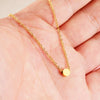 Necklace Titanium Steel Geometric Small Round Beads And Small Bean Cross Chain Original Design