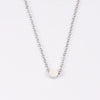 Necklace Titanium Steel Geometric Small Round Beads And Small Bean Cross Chain Original Design