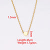 Necklace Titanium Steel Geometric Small Round Beads And Small Bean Cross Chain Original Design