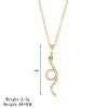 Necklace Titanium Steel Geometric Spirit Snake Pendant Electroplating For Women