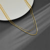 Necklace Titanium Steel Geometric Vacuum Electroplated In Furnace Oval Design Unisex
