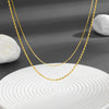 Necklace Titanium Steel Geometric Vacuum Electroplated In Furnace Oval Design Unisex