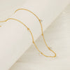 Necklace 316L Stainless Steel Gold Zircon Geometric Fashion Electroplated Ochain Women's