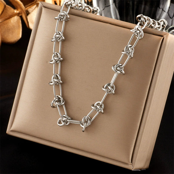 Necklace Titanium Steel Hiphop Street Style Exaggerated Punk Thorn Electroplating