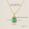 Necklace 316L Stainless Steel 18K Gold Plated Light Luxury Geometric Inlaid Zircon Sshaped Pendant For Women