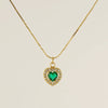 Necklace 316L Stainless Steel 18K Gold Plated Light Luxury Geometric Inlaid Zircon Sshaped Pendant For Women