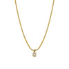 Necklace Titanium Steel Letter Pattern Diamond Pendant Snake Bone Chain French Retro Style
