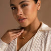 Necklace Titanium Steel Light Luxury Geometric Box Chain Asymmetric Stitching Electroplating