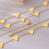 Necklace Titanium Steel Light Luxury Love Tassel Pendant Electroplated