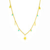 Necklace Titanium Steel Lightning Eightpointed Star Pendant Electroplating