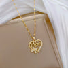 Necklace Titanium Steel Love Butterfly Geometric Copper Pendant Stainless Steel Treatment