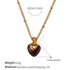 Necklace 316L Stainless Steel Love Pendant Electroplating Women's Light Luxury Design