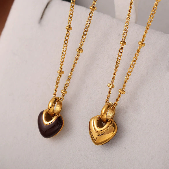 Necklace 316L Stainless Steel Love Pendant Electroplating Women's Light Luxury Design