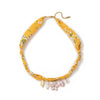 Necklace Titanium Steel Marine Life Colorful Flowers Shell Pendant Goldplated Electroplating