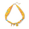 Necklace Titanium Steel Marine Life Colorful Flowers Shell Pendant Goldplated Electroplating