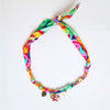 Necklace Titanium Steel Marine Life Colorful Flowers Shell Pendant Goldplated Electroplating
