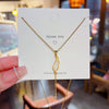 Necklace Titanium Steel Mixed Gem Inlay Geometric Lucky Bag Pendant Set With Pearls Women's Light Luxury Design