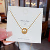 Necklace Titanium Steel Mixed Gem Inlay The Crown Pattern Mouse Head Women Jewelry