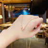 Necklace Titanium Steel Mixed Gem Inlay The Crown Pattern Mouse Head Women Jewelry