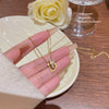 Necklace Titanium Steel Mixed Gem Inlay The Crown Pattern Mouse Head Women Jewelry