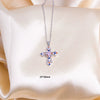Necklace Titanium Steel Mixed Gemstone Setting Electroplating Simple Design O Word Chain