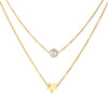 Necklace Titanium Steel Pearl Star Geometric Electroplating Bamboo Chain Women's