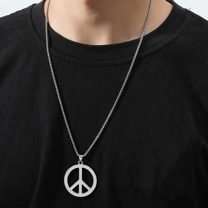 Fashion Stainless Steel Plating Men'S Necklace