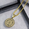 Necklace Titanium Steel Personality Geometric Medusa Snake Pendant Electroplating