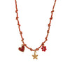 Necklace Titanium Steel Shell Starfish Butterfly Turtle Chili Elephant Pearl Electroplating Multipendant