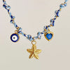 Necklace Titanium Steel Shell Starfish Butterfly Turtle Chili Elephant Pearl Electroplating Multipendant