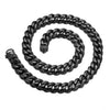Necklace Titanium Steel Sixsided Cuban Chain Cast Buckle Polishing Men's
