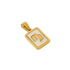 Necklace Titanium Steel Square White Shell Constellation Electroplated Pendant For Women