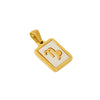 Necklace Titanium Steel Square White Shell Constellation Electroplated Pendant For Women