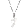 Necklace Titanium Steel Stainless Steel Electroplating Letters Numbers Text Hip Hop Trendy Unisex