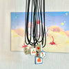 Necklace Titanium Steel Stainless Steel Floral Apple Cherry Rainbow Pattern Electroplating Minimalist