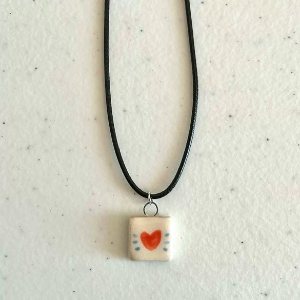 Necklace Titanium Steel Stainless Steel Floral Apple Cherry Rainbow Pattern Electroplating Minimalist
