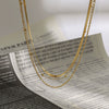 Necklace Titanium Steel Stainless Steel Geometric Electroplating Jewelry For Women