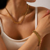 Necklace Titanium Steel Stainless Steel Geometric Electroplating Women's Hip Hop Fashion Trend