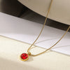 Necklace Titanium Steel Stainless Steel Geometric Snake Bone Chain Electroplating Women's Retro Light Luxury