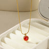 Necklace Titanium Steel Stainless Steel Geometric Snake Bone Chain Electroplating Women's Retro Light Luxury