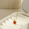 Necklace Titanium Steel Stainless Steel Geometric Snake Bone Chain Electroplating Women's Retro Light Luxury