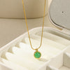 Necklace Titanium Steel Stainless Steel Geometric Snake Bone Chain Electroplating Women's Retro Light Luxury